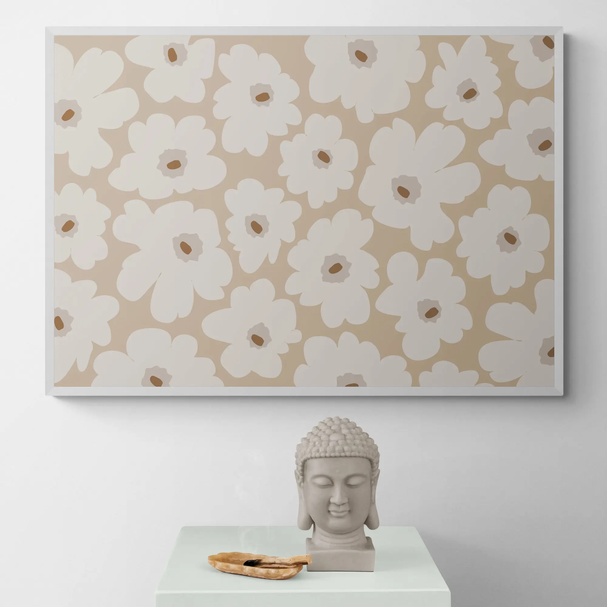 Beige Flower Abstract by Elena Ristova - Image 3