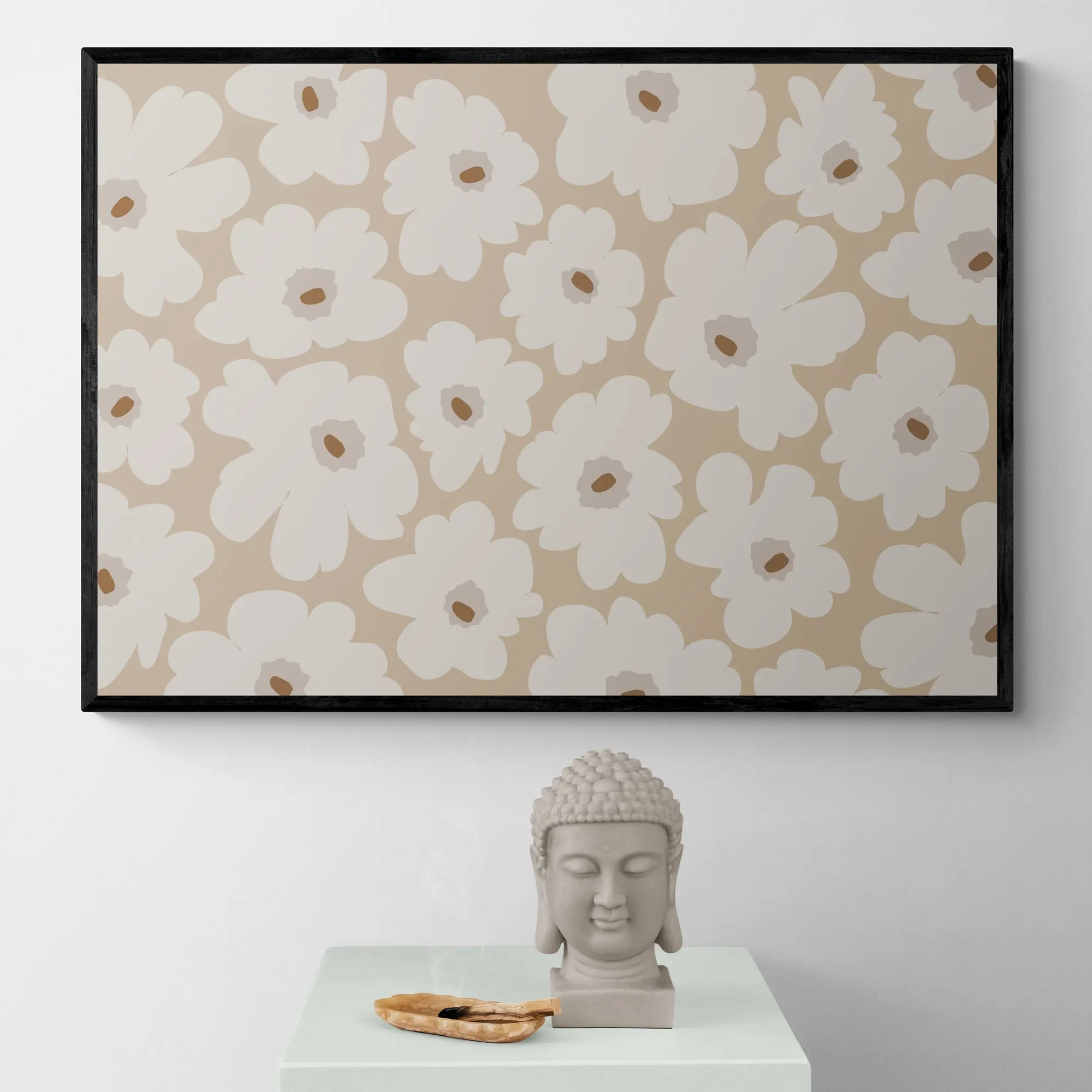 Beige Flower Abstract by Elena Ristova - Image 4