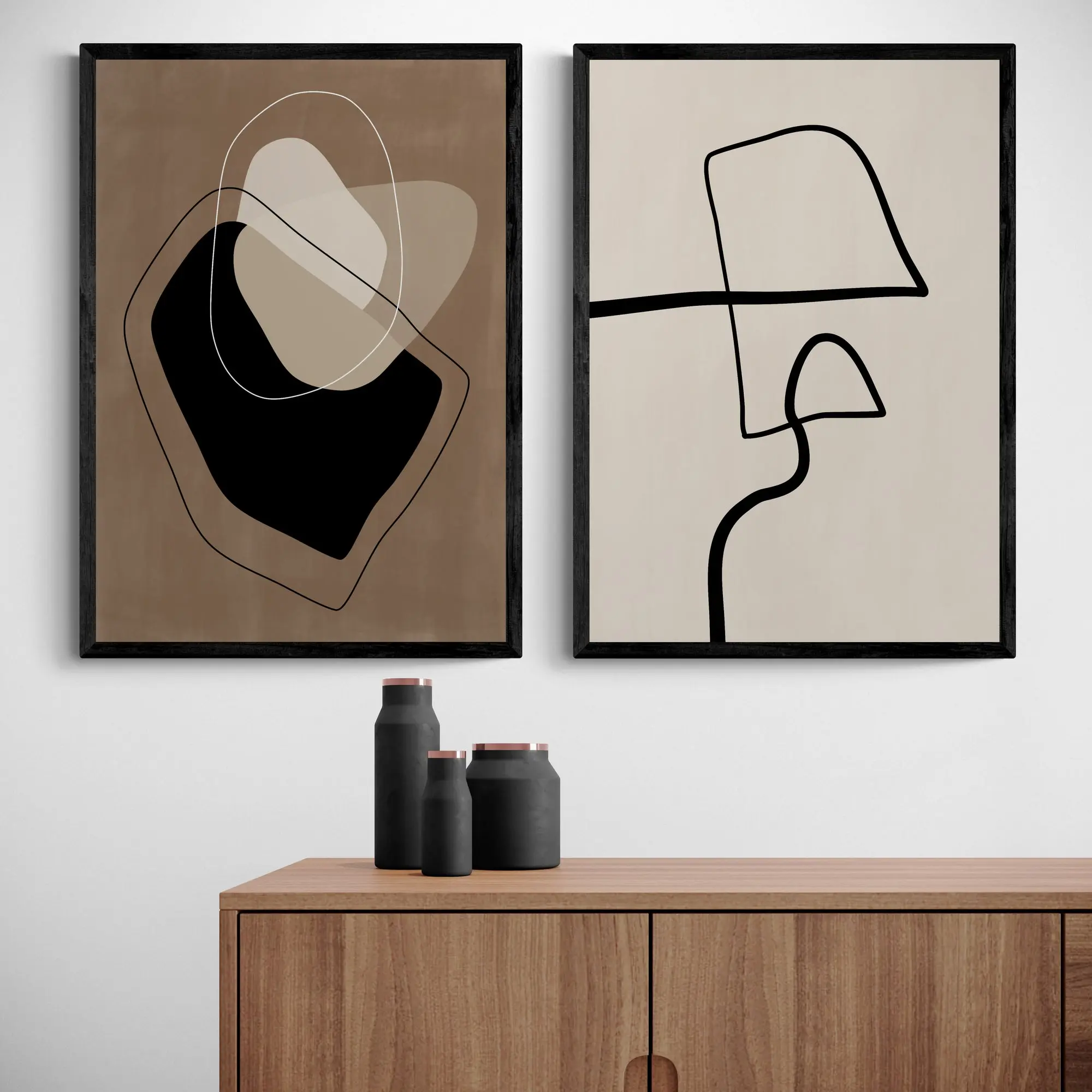 Beige Line Art Set by Elena Ristova - Image 4