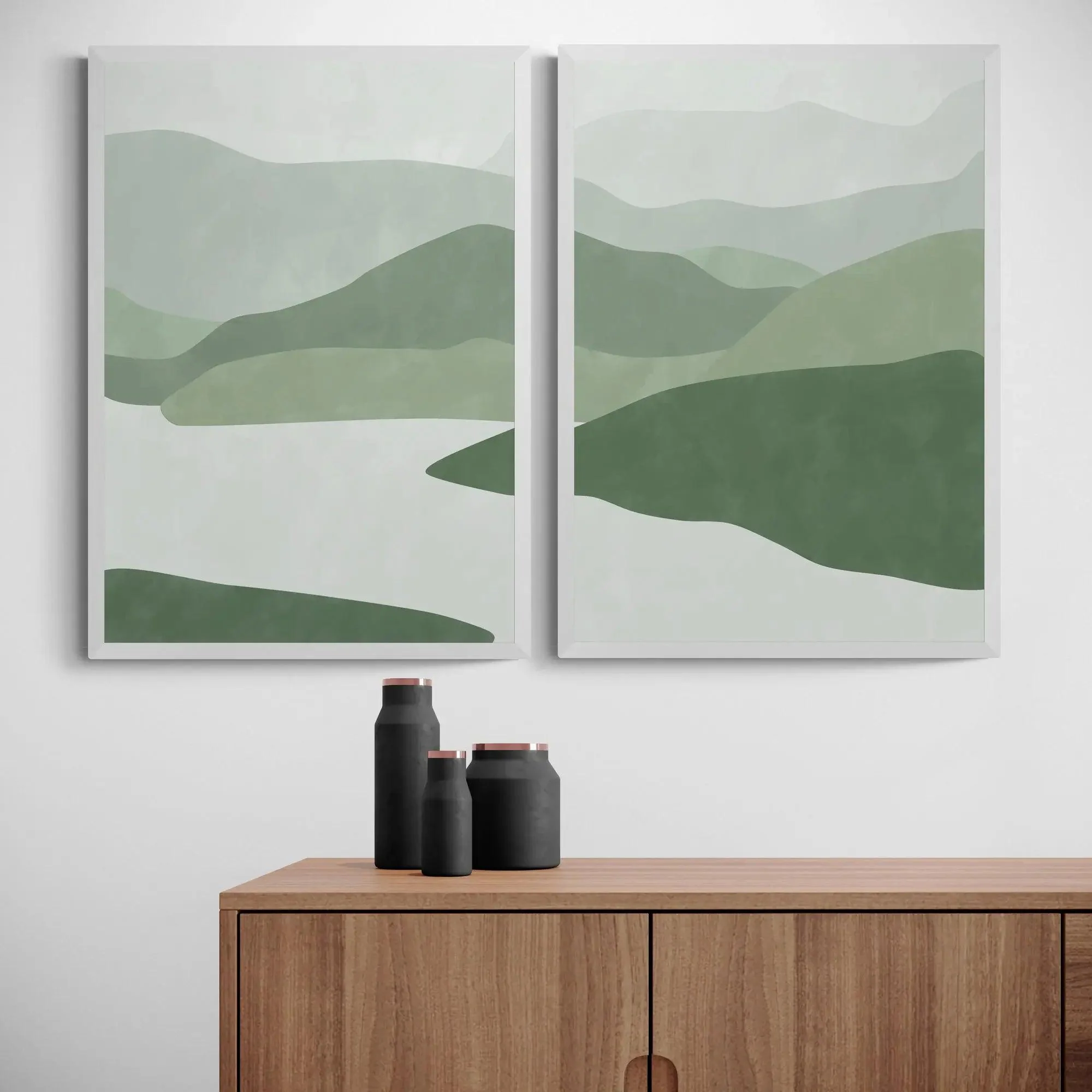 Green Abstract Set by Elena Ristova - Image 4