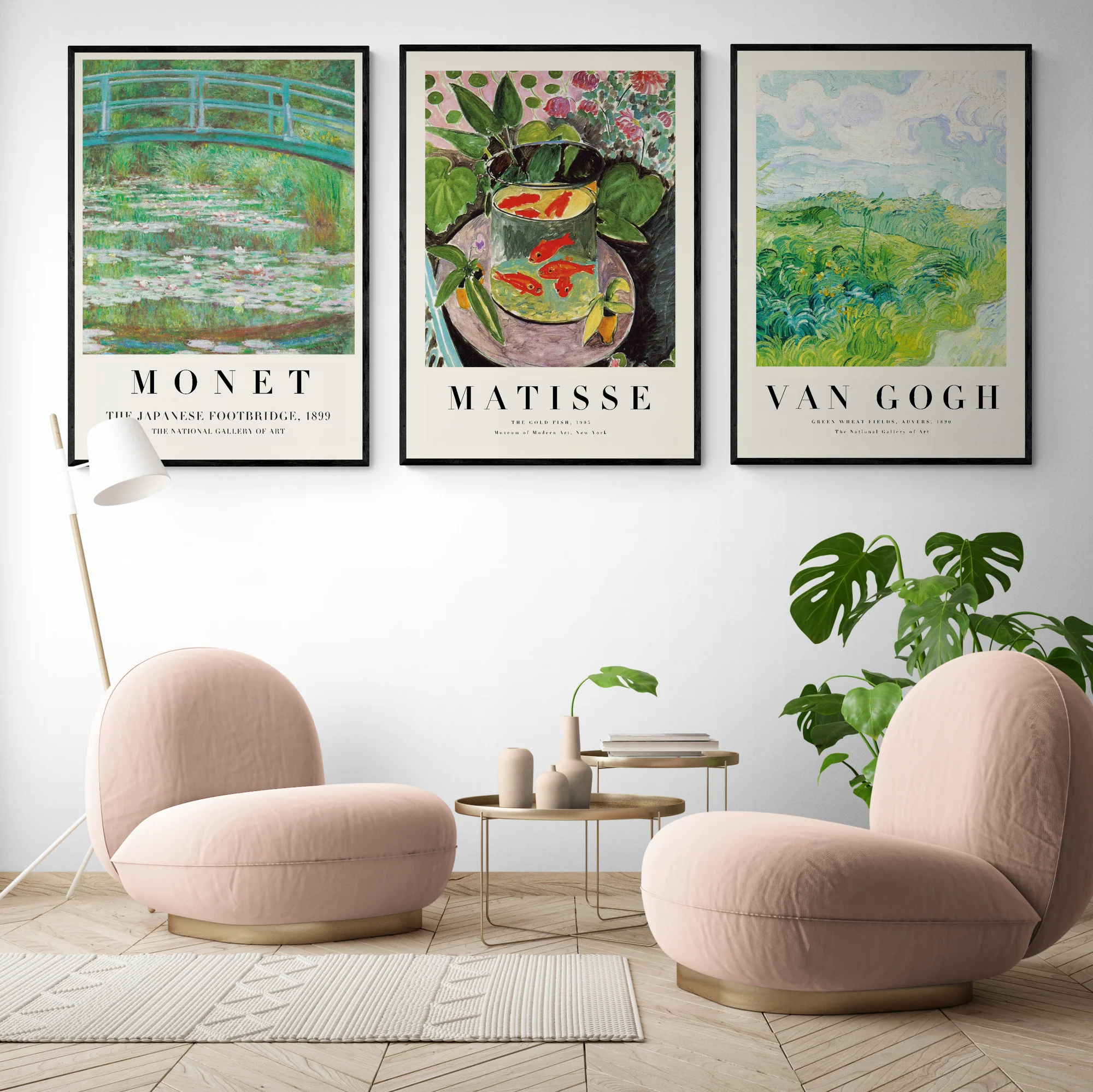 Matisse x Monet x Van Gogh Set of 3 Art Prints - Image 3