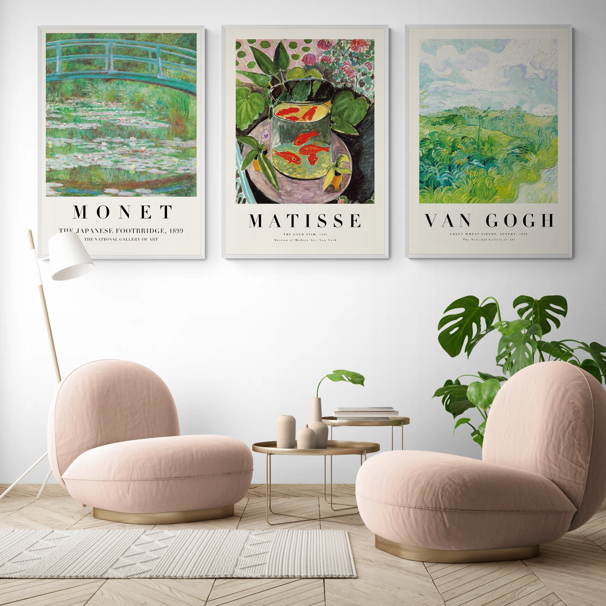 Matisse x Monet x Van Gogh Set of 3 Art Prints - Image 4