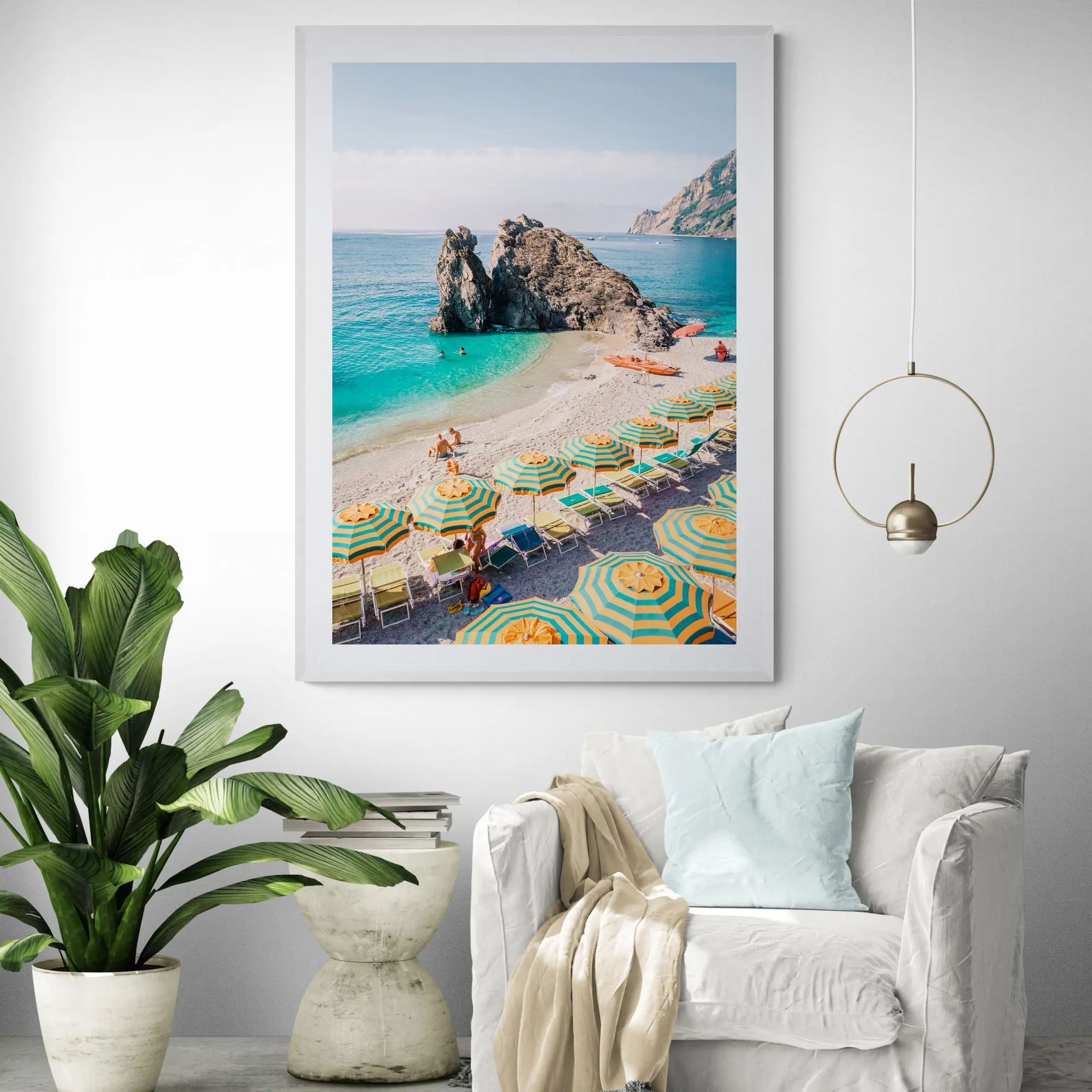 Monterosso Coast Italy Art Print - Image 3
