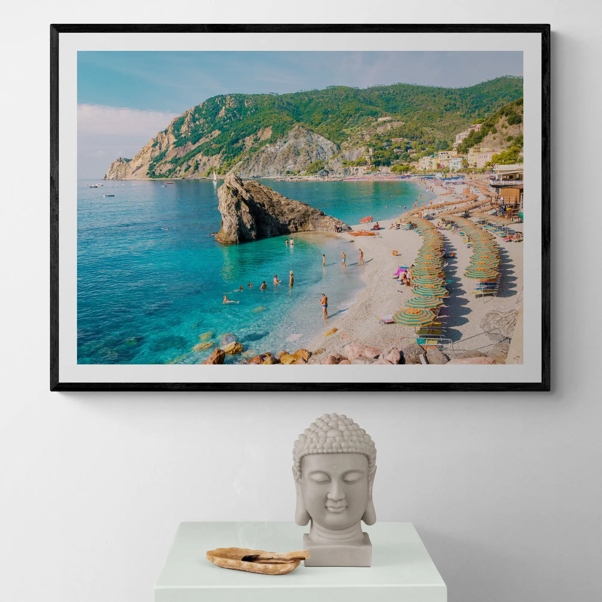 Pebble Beach Monterosso Italy Art Print - Image 4