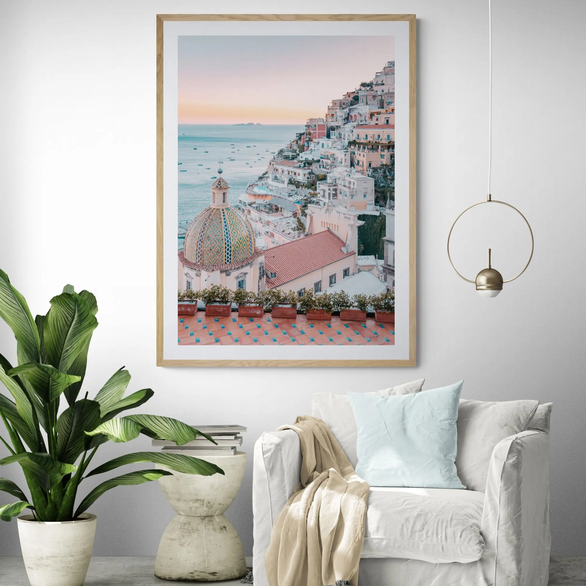 Positano Sunset Italy Art Print - Image 3