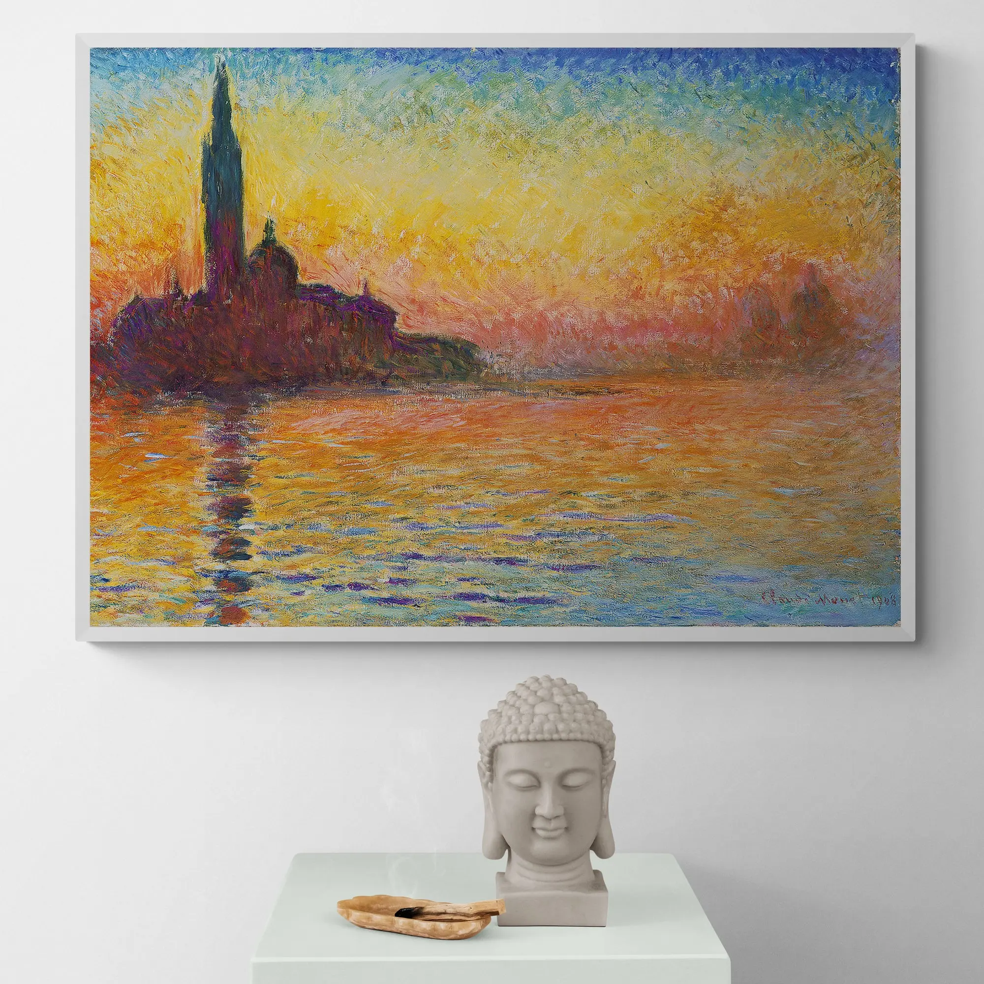 San Giorgio Maggiore At Dusk by Claude Monet - Image 3