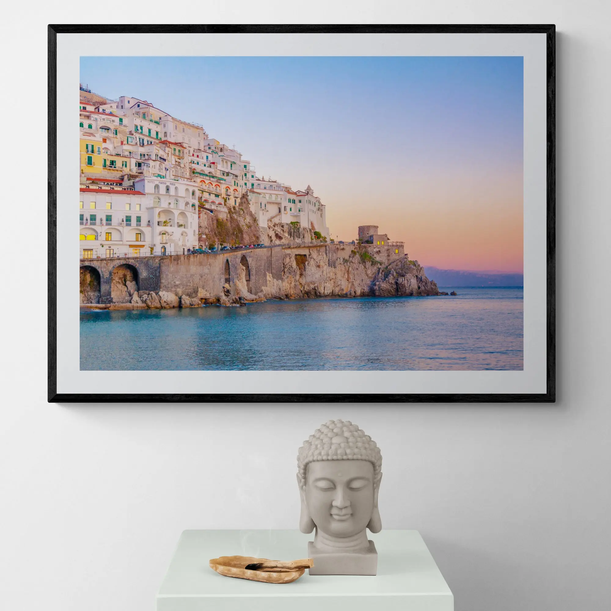 Sunset at Amalfi Italy Art Print - Image 4