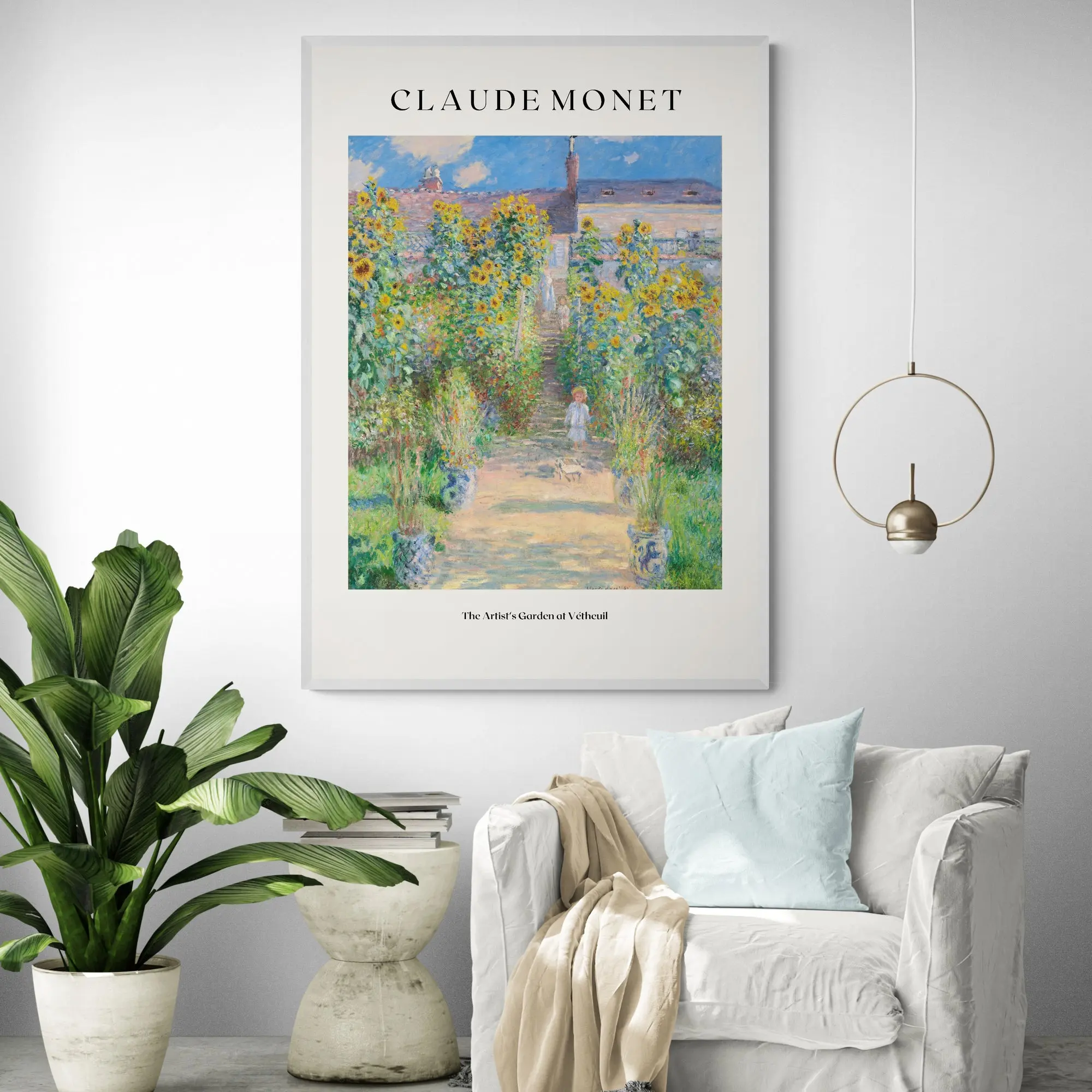 The Artist's Garden at Vétheuil by Claude Monet Art Print - Image 3